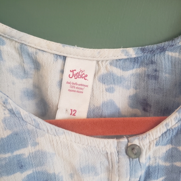 3/20$Justice cropped blouse - Picture 2 of 3